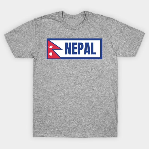 Nepal with Flag T-Shirt by aybe7elf